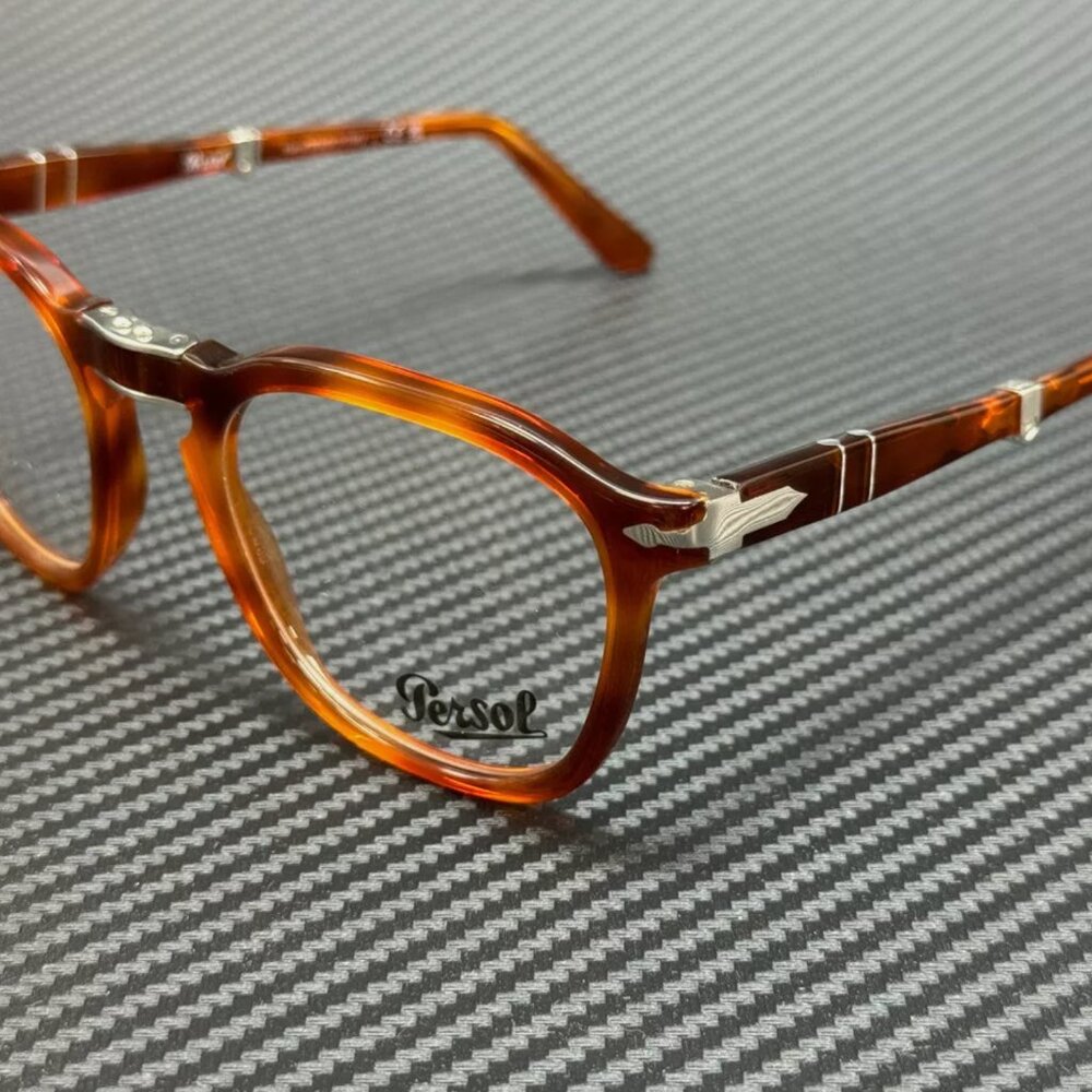 Persol Unisex Havana 52mm Eyeglasses